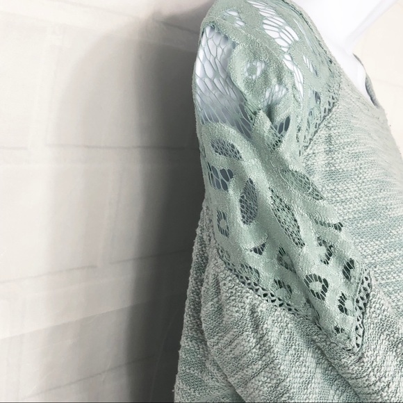 Jolt Aqua Blue Top Lace w Flowey Side Panels M - Picture 4 of 8